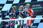 Luis Salom, Maverick Vinales und Jonas Folger 