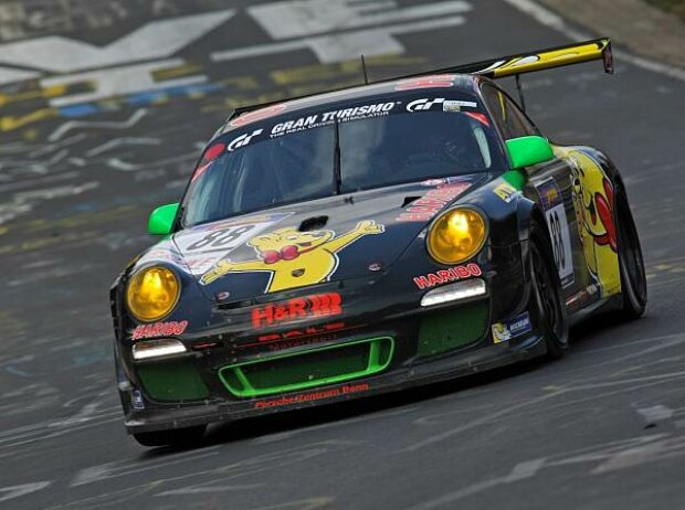 Der Haribo-Porsche auf der Nürburgring-Nordschleife Der Haribo-Porsche auf der Nürburgring-Nordschleife