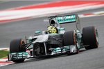 Nico Rosberg (Mercedes) war bei den Testfahrten im Winter in Barcelona bärenstark - wenn es darauf ankommt erneut?