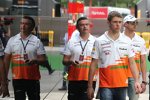 Paul di Resta (Force India) und Adrian Sutil (Force India) 