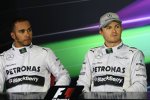 Lewis Hamilton (Mercedes) und Nico Rosberg (Mercedes) 