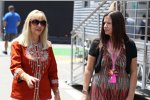 Simone und Samantha Button, Mutter und Schwester von Jenson Button (McLaren) 