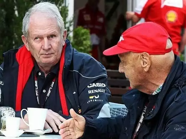 Christian Horner, Helmut Marko Titel-Bild zur News: Christian Horner, Helmut Marko
