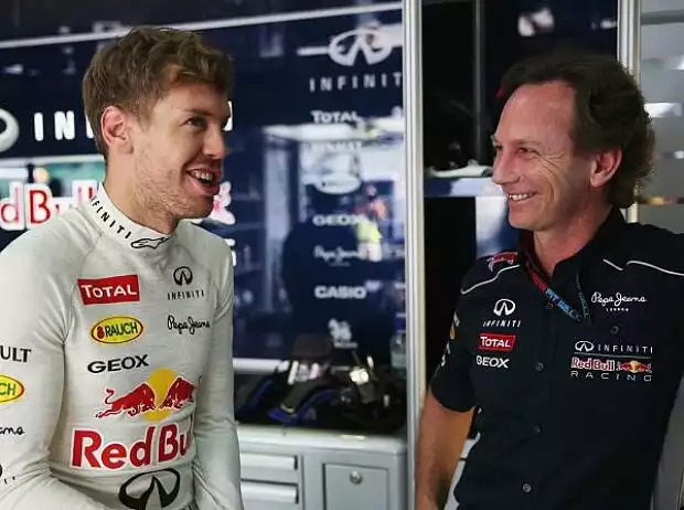 Sebastian Vettel, Christian Horner Titel-Bild zur News: Sebastian Vettel, Christian Horner