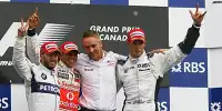 Alexander Wurz, Lewis Hamilton, Nick Heidfeld, Martin Whitmarsh