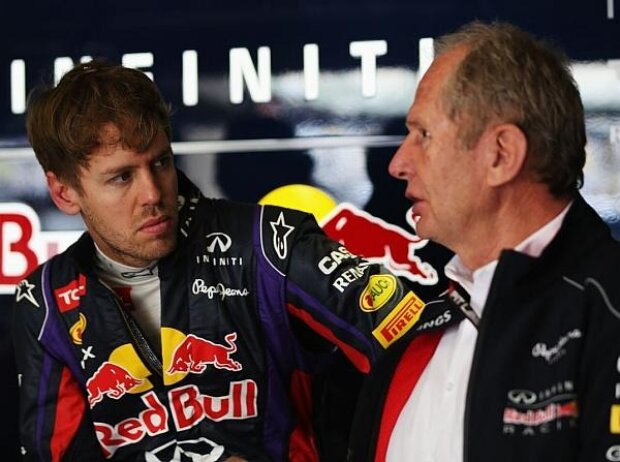 Titel-Bild zur News: Sebastian Vettel, Helmut Marko