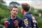 Sebastian Vettel (Red Bull) und WRC-Topstar Sebastien Ogier (Volkswagen) 