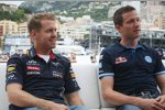 Sebastian Vettel (Red Bull) und Sebastien Ogier (Volkswagen) 