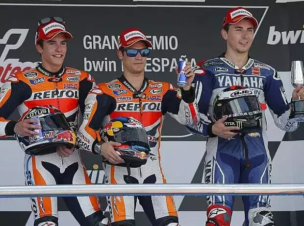 Daniel Pedrosa, Marc Marquez, Jorge Lorenzo Titel-Bild zur News: Daniel Pedrosa, Marc Marquez, Jorge Lorenzo