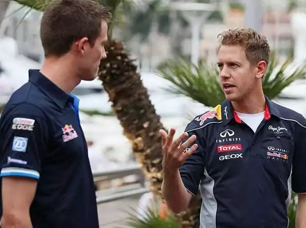 Sebastian Vettel, Sebastien Ogier Titel-Bild zur News: Sebastian Vettel, Sebastien Ogier