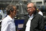 Alain Prost und Jean-Francois Caubet (Renault)