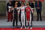 Adrian Quaife-Hobbs, Stefano Coletti und Mitch Evans 