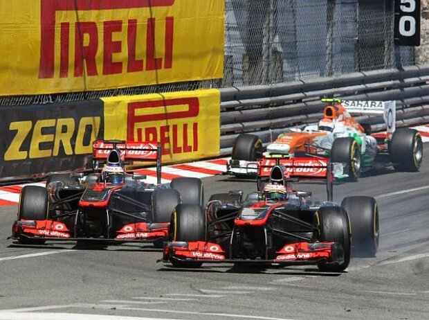 Titel-Bild zur News: Sergio Perez, Jenson Button