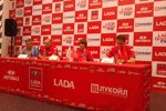 Michail Koslowskii (Lada) und Teamchef Wiktor Schapowalow