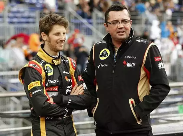 Titel-Bild zur News: Romain Grosjean, Eric Boullier