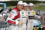 Edoardo Mortara (Rosberg-Audi), Bruno Spengler (Schnitzer-BMW) und Marco Wittmann (MTEK-BMW) 