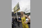 Grid-Girl bei Pascal Wehrlein (Mücke-Mercedes) 