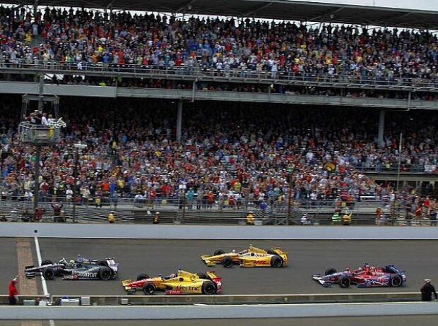 Tony Kanaan, Carlos Munoz, Marco Andretti, Ryan Hunter-Reay