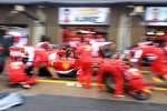 Boxenstopp-Übung bei Ferrari