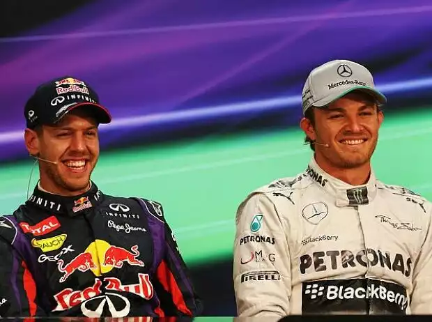 Nico Rosberg, Sebastian Vettel Titel-Bild zur News: Nico Rosberg, Sebastian Vettel