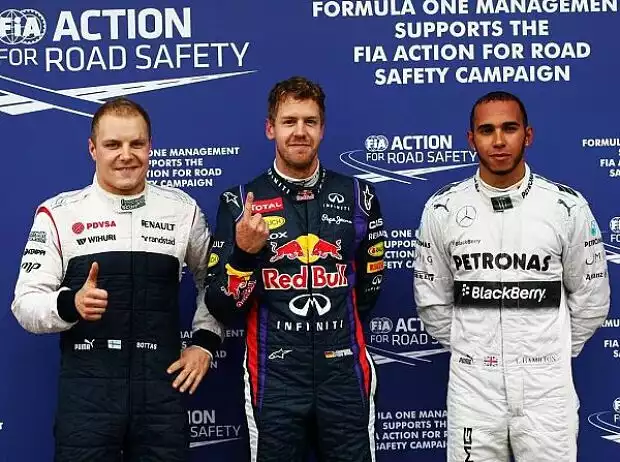 Valtteri Bottas, Sebastian Vettel, Lewis Hamilton Titel-Bild zur News: Valtteri Bottas, Sebastian Vettel, Lewis Hamilton