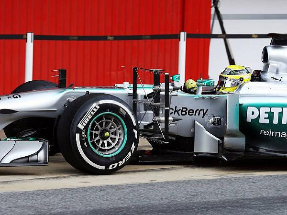 Nico Rosberg, Test, Messsonde. Messgerät