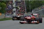 Fernando Alonso (Ferrari) und Romain Grosjean (Lotus) 