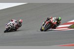 Eugene Laverty vor Jonathan Rea (Aprilia) 