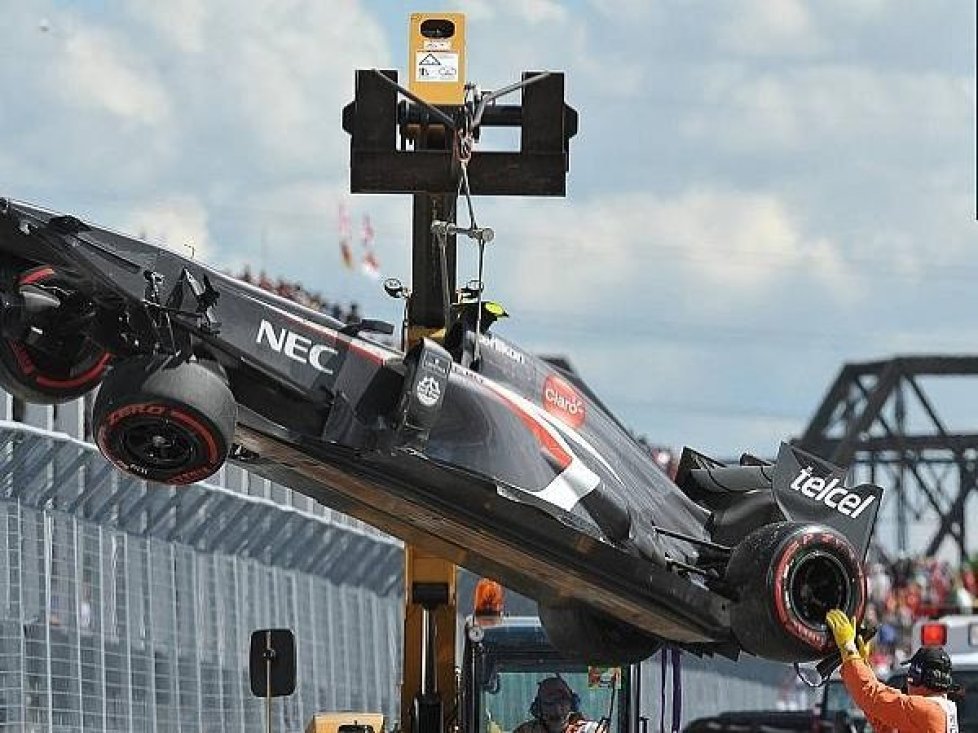 Esteban Gutierrez, Unfall