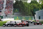 Pastor Maldonado (Williams) und Felipe Massa (Ferrari) 