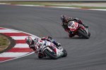 Jonathan Rea vor Sylvain Guintoli 