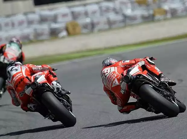 Nicky Hayden, Andrea Dovizioso Titel-Bild zur News: Nicky Hayden, Andrea Dovizioso
