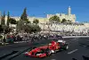 Bild zum Inhalt: Ferrari und Marussia fahren vor 60.000 Fans in Jerusalem