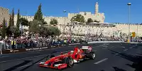Bild zum Inhalt: Ferrari und Marussia fahren vor 60.000 Fans in Jerusalem