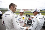 Martin Tomczyk (RMG-BMW), Andy Priaulx (RMG-BMW) und Joey Hand (RBM-BMW) 