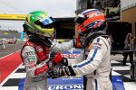 Mike Rockenfeller (Phoenix-Audi) und Gary Paffett (HWA-Mercedes) 