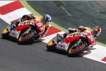 Daniel Pedrosa vor Marc Marquez (Honda) 