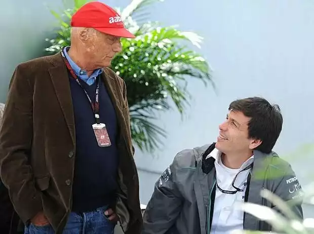 Toto Wolff, Niki Lauda Titel-Bild zur News: Toto Wolff, Niki Lauda