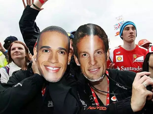 Titel-Bild zur News: Lewis Hamilton, Jenson Button