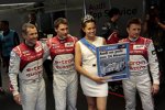 Tom Kristensen, Loic Duval und Allan McNish (Audi Sport) 