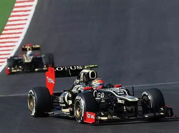 Titel-Bild zur News: Romain Grosjean, Kimi Räikkönen