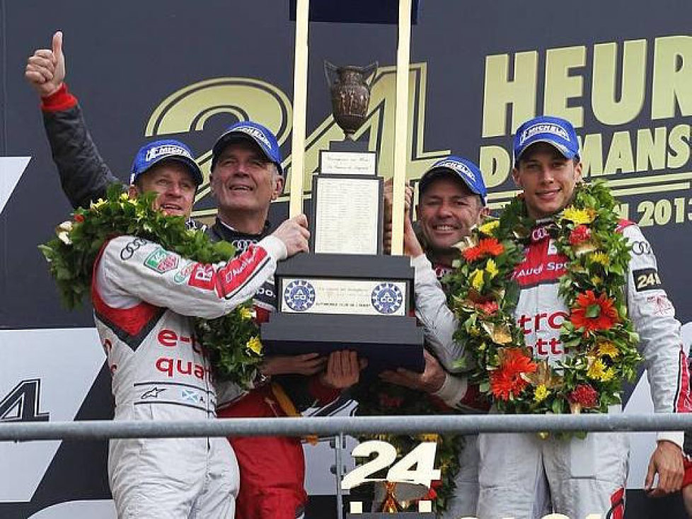 Tom Kristensen, Loic Duval, Allan McNish, Wolfgang Ullrich