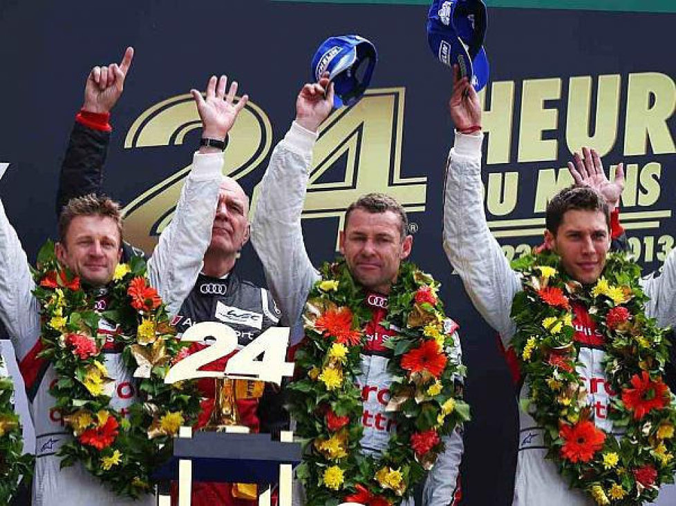 Tom Kristensen, Loic Duval, Allan McNish, Wolfgang Ullrich