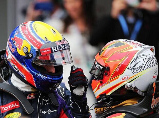 Titel-Bild zur News: Mark Webber, Kimi Räikkönen