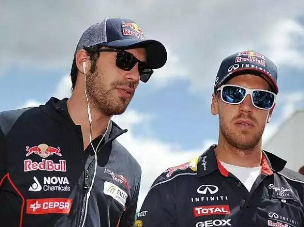 Titel-Bild zur News: Jean-Eric Vergne, Sebastian Vettel