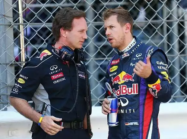 Sebastian Vettel, Christian Horner Titel-Bild zur News: Sebastian Vettel, Christian Horner