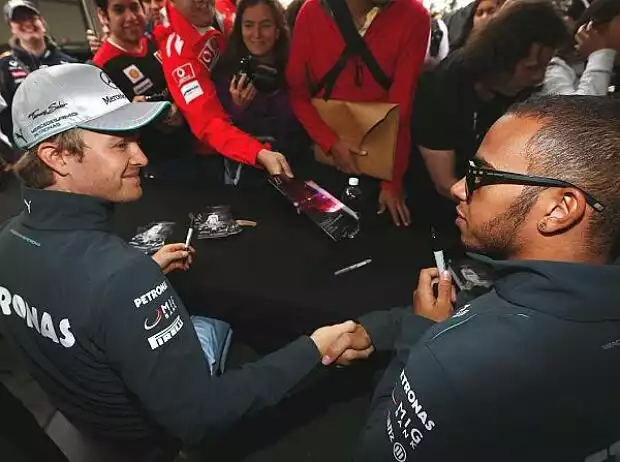 Lewis Hamilton, Nico Rosberg Titel-Bild zur News: Lewis Hamilton, Nico Rosberg