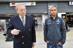 Lewis Hamilton (Mercedes) mit Journalisten-Legende Sir David Frost