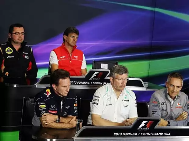 Eric Boullier, Christian Horner, Ross Brawn, Martin Whitmarsh Titel-Bild zur News: Eric Boullier, Christian Horner, Ross Brawn, Martin Whitmarsh