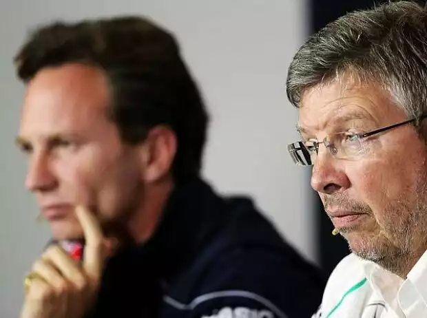 Christian Horner, Ross Brawn Titel-Bild zur News: Christian Horner, Ross Brawn